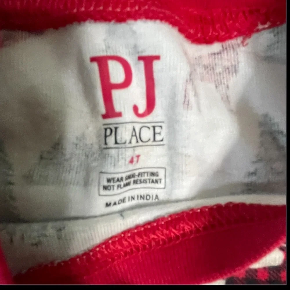 Kids Pajamas - Red/White/Green Winter Themed
